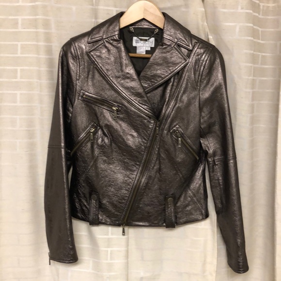 Worth Jackets & Blazers - Metallic leather jacket